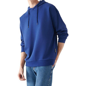 Pull à capuche doux en coton pour hommes GYM Pull à capuche coupe ample pour hommes Sweat à capuche doux et léger avec poches - Product Image 6