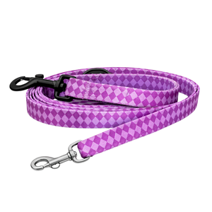 Correa para Perro con Patrón de Diamantes, Correa Resistente de Poliéster para Mascotas con Clip Metálico Giratorio para Paseos Diarios - Product Image 1