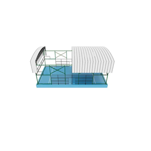 Cancha de Tenis Eléctrica Todo en Uno para Exteriores con Techo Retráctil, Equipamiento para Padel y Tenis - Product Image 2