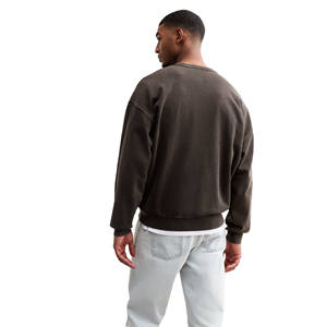 Nouveau Pull Col Rond Homme Hiver Personnalisé avec Logo, Coupe Ample, Doublure Polaire Coton, Anti-Boulochage, Respirant - Product Image 4