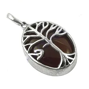 Colgante de Árbol de la Vida Chapado en Oro Rosa y Rodio para Joyería Religiosa de Mujer - Product Image 3