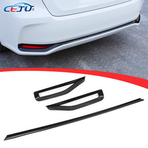 กันชนท้ายรถสีดำแบบมันวาว, แถบไฟตัดหมอก ABS คาร์บอนมองสำหรับ Toyota Sprinter Corolla Sedan E210 2020-2025 - Product Image 1