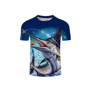 Men's Performance Fishing <b>T</b>-<b>Shirt</b> Custom Logo Quick Dry <b>Long</b> Clothing Wholesale Short Fishing Wear Newest Design Sublimation - Product Image 1