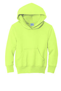 Sweat à capuche imprimé de logo personnalisé couleur néon en gros bon marché meilleur design pulls à capuche professionnels pour enfants - Product Image 4