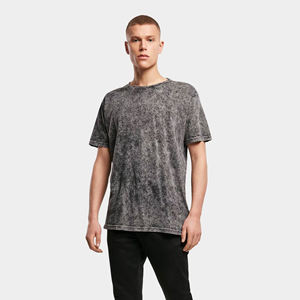 T-shirt 100% coton délavé à l'acide pour hommes motif imprimé surdimensionné respirant longue longueur grandes tailles quantité minimale de commande bas fabriqué au Pakistan - Product Image 5