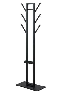 Stainless Steel Three-Tier Floor <b>Standing</b> Multifunction <b>Coat</b> Rack and Umbrella Hanger for Living Room Entryway Organization - Product Image 4