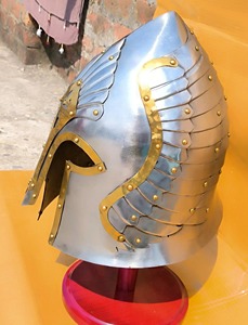 Casque Viking doublure en cuir portable casque grec Costume casque médiéval utilisé par les couteaux Vikings médiévaux - Product Image 4