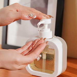 <span class=keywords><strong>Dispenser</strong></span> di sapone da bagno in plastica bianca da 300ml/500ml contenitori per lozioni per Shampoo Gel doccia sapone liquido tipo di sigillatura