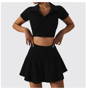 Venta al por mayor de uniformes de netball de diseño personalizado para equipo de deporte de las mujeres vestidos de netball de equipo personalizado tenis Pickleball desgaste uniforme de las mujeres - Product Image 2