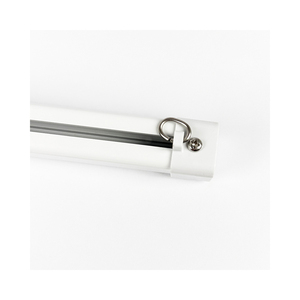 Rail de <span class=keywords><strong>rideau</strong></span> simple réglable en alliage d'aluminium blanc, fixation manuelle au <span class=keywords><strong>plafond</strong></span> pour bureau ou salon, en métal - Product Image 4