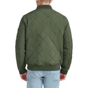 Chaqueta acolchada impermeable de invierno con cuello levantado personalizada de alta calidad para hombre - Product Image 3