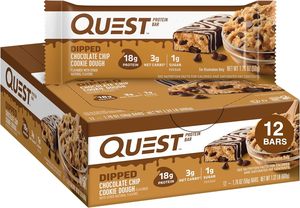 Barras de proteína Quest Nutrition con sabor a masa de galleta con chispas de chocolate (paquete de 12) - Product Image 4