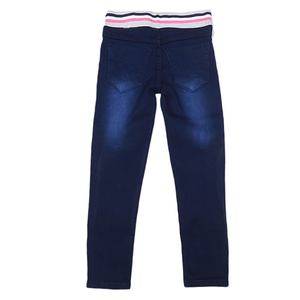 Pantalon en jean brodé pour filles - Bleu foncé - Product Image 3