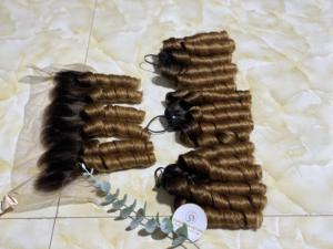 Perruque courte en cheveux humains bouclés birmans, dentelle frontale, haute qualité, 100% cheveux vierges Remy, extensions de cheveux pour femmes noires - Product Image 6