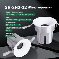 Spot encastré LED modulaire commercial en aluminium 12W, CRI élevé Ra92, pour intérieur