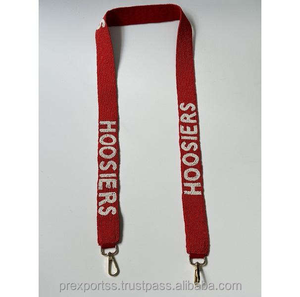 Correas de monedero con cuentas hechas a mano personalizadas de alta calidad, cinturones de Gameday de colores de equipo deportivo personalizados, correas de monedero con cuentas - Product Image 3