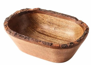 Élégant bol de service en bois fait à la main et bol à fruits en mélamine ensemble confort salle à manger vaisselle de tous les jours et décoration intérieure - Product Image 3
