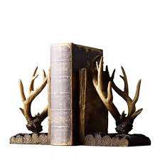 ที่คั่นหนังสือรูปกวางที่ทำจากไม้และโลหะมีที่ตั้งหนังสือที่มีเสน่ห์มีรูปปั้นกวางแกะสลักอย่างประณีต - Product Image 5