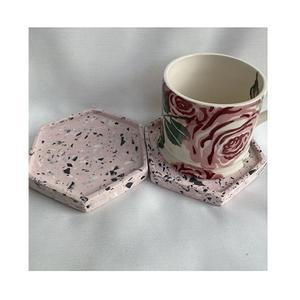 Decorative Terrazzo Coaster Mats <b>Christmas</b> Hot Selling Tableware Coaster Home Hotel Restaurant Kitchenware Coaster at Best Price - Product Image 1