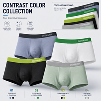Boxers pour hommes avec logo personnalisé, en micro-mesh, 81% nylon, 19% élasthanne, respirants, extensibles, avec entrejambe en coton