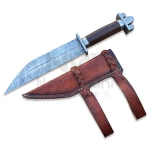 DAMAS MOTIF TORSADÉ ROSE POIGNÉE EN BOIS VIKING POMMEL VIKING SEAX NMT-2502 - Product Image 1