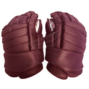 Gants de hockey sur glace à doigts entiers, légers, respirants, de haute qualité, en polyester, taille adulte, couleur personnalisée, logo personnalisé, équipe sportive - Product Image 3