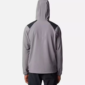 แจ็คเก็ตซอฟต์เชลล์กีฬาคุณภาพสูงแบบใหม่สำหรับผู้ชาย ไซส์พลัส กันน้ำ กันลม สำหรับฤดูหนาว รับผลิตแบบ OEM - Product Image 6