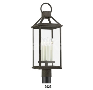 Nuevo diseño directo de fábrica personalizado al aire libre decorativo latón y linterna de vidrio - Product Image 4