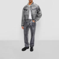 Conjunto de Chaqueta y Pantalón de Mezclilla para Hombre, Ligero y Transpirable, de Invierno, Hecho en Fábrica Profesional, de la Mejor Calidad, Ropa Casual