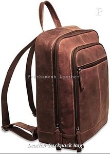 High-quality Leather <b>Backpack</b> Bag <b>Secure</b> Spacious Wholesale Price Classic Handcrafted Business Factory Direct Bulk Discount 2025 - Product Image 4