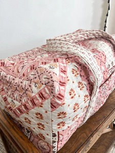 กระเป๋าของที่ระลึกจากอินเดียลายพีชกระเป๋ากีฬาแบบเรียบง่ายกระเป๋าเดินทางสุดหรูเป็นมิตรกับสิ่งแวดล้อมผ้าฝ้ายมีซิปดีไซน์ทนทานขนาดใหญ่ - Product Image 2