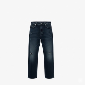 Jeans de Mezclilla Personalizados para Hombre, Corte Recto, Casual, Ajustados, Elásticos, Cierre de Cremallera, Diseño Sólido, Primavera Invierno, Secado Rápido, Ligeros - Product Image 1