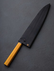 Cuchillo de hoja fija Acero inoxidable Eatching On Blade Cuchillo de chef con mango de madera Regalo para su idea de regalo de Navidad de aniversario. - Product Image 6