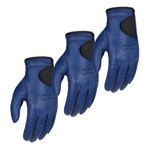 Gants de golf en cuir de mouton véritable sur mesure, couleur unie, respirants et antidérapants - Product Image 1