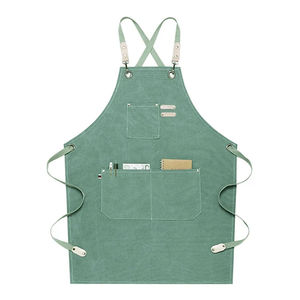 Wholesale Canvas Cross-Back Waterproof <b>Apron</b> <b>Men</b> Women Chef <b>Cooking</b> Kitchen Uniform Barbecue Restaurant Working <b>Apron</b> - Product Image 2
