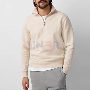 Sudaderas con media cremallera para hombre de calidad superior, ropa de invierno de lana de algodón 100%, la mejor oferta, sudaderas con media cremallera de diseño Premium para hombre - Product Image 1