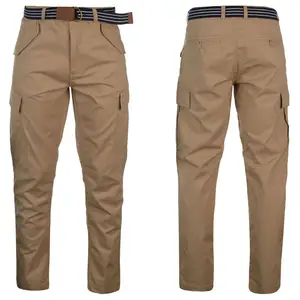 新设计时尚男士高品质街装风格货物裤/纯色舒适男士货物裤