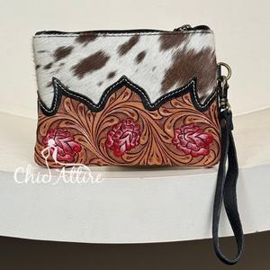 Personalizado de alta calidad de lujo a mano de cuero de las mujeres sobre monedero de diseñador de moda de cuero de vaca genuino bolso de mano Cartera de embrague - Product Image 1