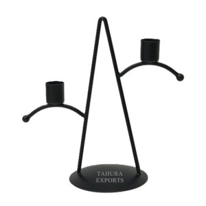 Exclusive Christmas Metal <b>Candle</b> Stand Candlestick Holder Ffor Home Decoration Premium Quality Luxury Metal <b>Candle</b> Stand <b>Black</b> - Product Image 1