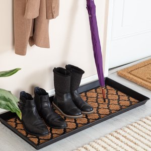 ถาดใส่รองเท้าโลหะสีดำสำหรับตกแต่งห้องนั่งเล่น - Product Image 1