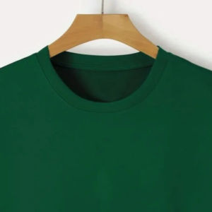 T-shirt d'été décontracté en coton pour hommes, manches courtes, col rond, confortable, surdimensionné avec logo personnalisé, couleur unie - Product Image 3