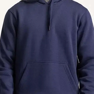 Sweat à capuche en molleton pour homme 100% coton lourd en gros avec logo personnalisé, teinture unie, col à capuche pour la saison hivernale - Product Image 2