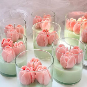 Bougies parfumées à la cire de soja faites à la main de marque privée OEM/ODM personnalisables Art et Votive pour l'anniversaire et la fête des pères Approvisionnement en vrac - Product Image 1