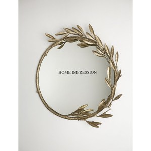 Espejo de pared de latón redondo ajustable moderno de diseñador de mariposa Uso de cumpleaños de boda de gran tamaño - Product Image 4