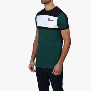 เสื้อยืดผู้ชายสไตล์ล่าสุด MOQ ต่ำ ผ้าโพลีเอสเตอร์/คอตตอนเนื้อนุ่ม กันยับ แห้งเร็ว ระบายอากาศได้ดี คุณภาพสูง ดีไซน์ใหม่ - Product Image 3