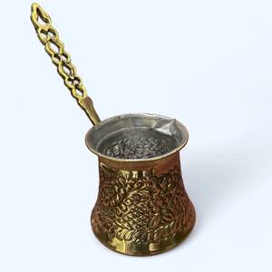 Nouvelle conception de cafetière arabe en acier inoxydable, finition dorée, écologique, impression moderne pour la maison, service de thé, expresso, café - Product Image 4