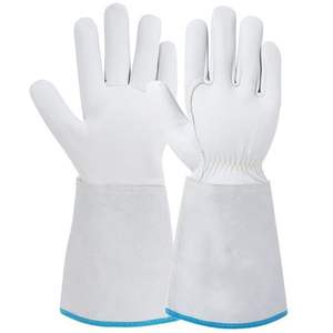 ถุงมือหนังสีน้ำตาลแบบย้อนยุค TIG MiG สำหรับโรงงานผลิตหนังวัวแยกชิ้น - Product Image 1