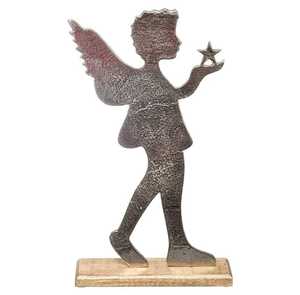 Gancho de Reno decorativo hecho artesanalmente de madera y metal perfecto para colgar llaves medias o decoración iluminación Led, metal - Product Image 4