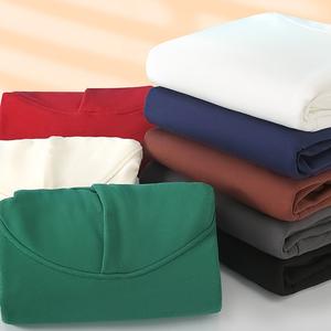Sudadera con capucha de lana de Color sólido de 480g de algodón pesado al por mayor sudaderas con capucha de otoño e invierno con hombros caídos gruesos - Product Image 3
