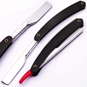 Maquinilla de Afeitar de Acero Inoxidable de Alta Calidad y Bajo Precio con Cuchilla Reemplazable y Mango de Plástico ABS para Barbería, OEM, MOQ 20 Piezas - Product Image 1